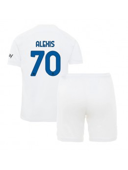 Inter Milan Alexis Sanchez #70 Dječji Gostujuci Dres kompleti 2023-24 Kratak Rukavima (+ kratke hlače)